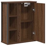 vidaXL Armoire murale de salle de bain miroir chêne marron 50x21x60 cm