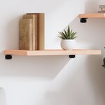 vidaXL Étagère murale 60x40x(2-4) cm bois de chêne massif non traité