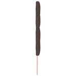 vidaXL Tête de Lit LED avec tête de lit Marron foncé 160 cm tissu