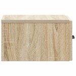 vidaXL Cabinet de chevet mural 2 Pièces Chêne Sonoma 34 5 x 33 x 20 cm