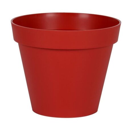 EDA Pot de fleur rond Toscane - Ø 48 x H 40 cm - 43 L - Rouge rubis