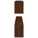 vidaXL Étagères murales 2 Pièces Chêne marron 100x15x20 cm