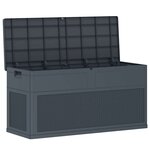 vidaXL Boîte de rangement de jardin 320 L Anthracite