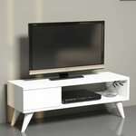 Homemania Meuble TV Maya 90x30x33 cm Blanc