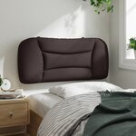 vidaXL Coussin de tête de lit Hvar marron foncé 90 cm tissu