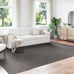 vidaXL Tapis de surface HUARTE Anthracite 280 x 200 cm Polyester