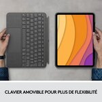 Clavier et étui - tablette - logitech - combo touch ipad air 4th gen - apple