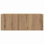 vidaXL Meuble TV 8 Pièces Marron 221 x 30 x 180 cm Bois d'ingénierie