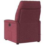vidaXL Fauteuil de massage inclinable Rouge bordeaux Tissu