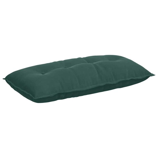vidaXL Coussin de Dos Vert foncé 100 x 50 cm Tissu en velours côtelé