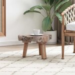 vidaXL Table de chevet Marron 40 x 40 x 25 cm Bois Recyclé Solide