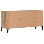vidaXL Meuble TV chêne artisanal 102x35x50 cm bois d'ingénierie