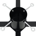 vidaXL Support de sapin de Noël noir 61x61x15 5 cm