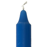 Bougie bleu teintée dans la masse