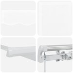 Auvent Manuel Rétractable vidaXL Blanc 500x300 cm