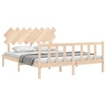 vidaXL Cadre de lit sans matelas 160x200 cm bois massif de pin