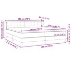 vidaXL Sommier à lattes de lit avec matelas rose 180x210 cm velours