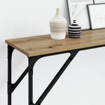 vidaXL Table console chêne artisanal 200 x 29 x 75 cm