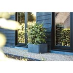 Capi jardinière nature rib rectangulaire 73x39x32 cm gris foncé