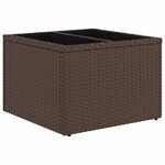 vidaXL Salon de jardin avec coussins 14 Pièces marron résine tressée