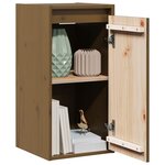 vidaXL Armoire murale Marron miel 30x30x60 cm Bois de pin massif