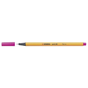 Stylo-Feutre POINT 88 Pointe Fine 0 4 mm Rose x 10 STABILO