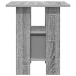 vidaXL Table de chevet Gris Sonoma 41 x 40 x 45 cm Bois d'ingénierie