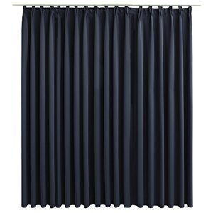 vidaXL Rideau occultant avec crochets Anthracite 290x245 cm