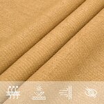 vidaXL Voile d'ombrage 160 g/m² rectangulaire sable 4x7 m PEHD