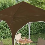vidaXL Tente de fête pop-up 194 x 194 x 245 cm Taupe