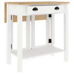 vidaXL Ensemble de bar 3 Pièces blanc bois de pin massif