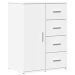 vidaXL Buffets 2 Pièces blanc 59x39x80 cm bois d'ingénierie