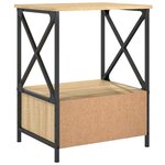 vidaXL Tables de chevet 2 Pièces chêne sonoma 50x41x65 cm bois ingénierie