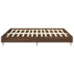 vidaXL Cadre de lit sans matelas chêne marron 200x200 cm