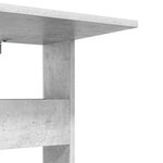 vidaXL Table d'appoint Gris béton 40 x 35 x 60 5 cm Bois d'ingénierie