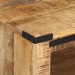 vidaXL Table basse avec tiroirs 50x50x40 cm bois de manguier massif