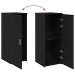 vidaXL Armoire de rangement noir 40x45x103 5 cm bois d'ingénierie