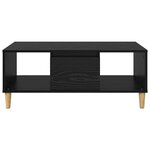 vidaXL Table basse Chêne noir 90 x 50 x 26 5 cm Bois d'ingénierie