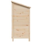 vidaXL Abri de jardin Naturel 106 x 56 x 113 5 cm Bois de Sapin Massif