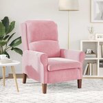 vidaXL fauteuil Rose 76 x 94 x 102 cm Velours