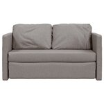 vidaXL Canapé-lit 2 en 1 taupe 112x174x55 cm tissu