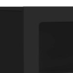 vidaXL Buffet Noir 80 5 x 35 x 59 cm Bois d'ingénierie