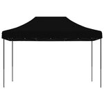 vidaXL Tente de réception pliable escamotable noir 410x279x315 cm