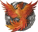 Pièce de monnaie en Argent 50 Vatu g 500 (1/2 Kg) Millésime 2024 PHOENIX ASCENDANT 1/2