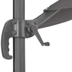 Tectake Parasol DARIA 300 cm - gris