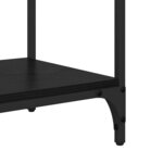 vidaXL Table console Chêne noir 75 x 34 5 x 75 cm Bois d'ingénierie
