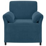 vidaXL Canapé 1 place Bleu 88 x 83 x 95 cm Velours
