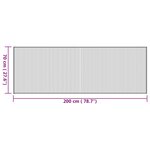 vidaXL Tapis rectangulaire naturel 70x200 cm bambou