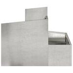 vidaXL Pot en métal Acier inoxydable Grand Durable Pot en métal