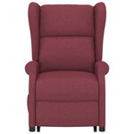 vidaXL Fauteuil Rouge bordeaux Tissu